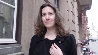 GERMAN SCOUT - College Teen Alessandra get Fuck at Casting