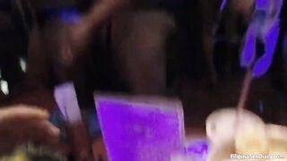 Farang partying in fun times Thai bar