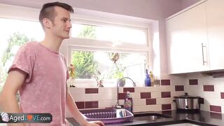 AgedLove Nice blonde granny is fucked by horny man