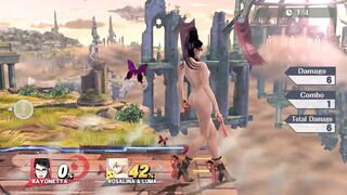 Sm4sh Nude Mods - Naked Bayonetta Showcase! [1080p 60fps]