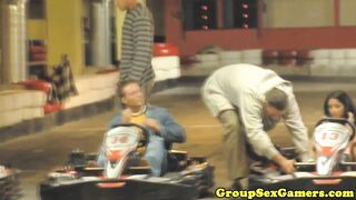 Izabella de Cruz playing blowjob game