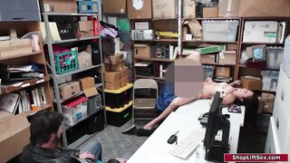 Teen babe fucked in front of her dad