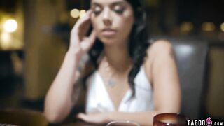 Stepmom makes teen stepdaughter serve her guests naked