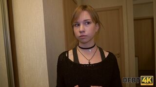 Debt4k. Cutie lost a job and now has only one currency