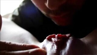 Eating her Shaved Pussy To Orgasm