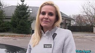 Public Agent Blonde MILF with Big Boobs Fucks a Stranger for Cash