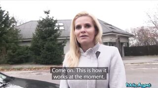 Public Agent Blonde MILF with Big Boobs Fucks a Stranger for Cash