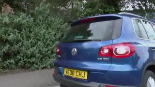 Hot nerdy British slut gets fucked by an older dude