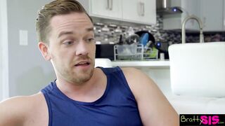 "We're Just Supposed to Be Stretching" Jessie Saint Stretched By Step Bro