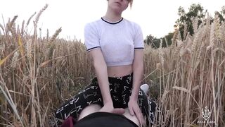 Fucked for the first time in the cornfield...hihihi...