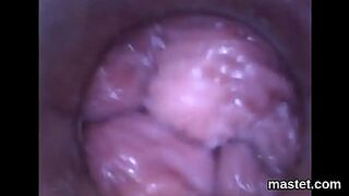 Frisky czech teenie opens up her narrow cunt to the extreme