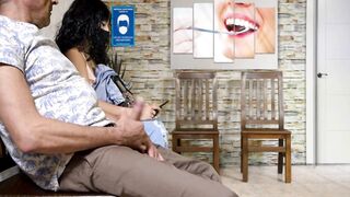 Stranger masturbates me in the dentist's waiting room