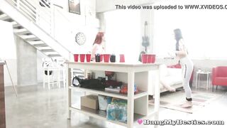 Harmony Winters & Horny Sorority Sisters Fuck A Lucky Dude