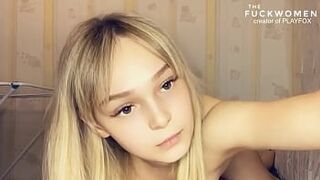 Insatiable Cutie makes a stunning pulsating oral creampie to classmate