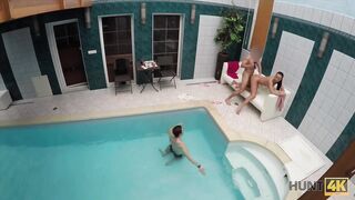 HUNT4K. Hottie earns cash by cheating on BF with another...