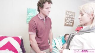 College bffs joining their fucked bestie