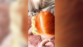 Oral Creampie, Sperm on Tits - POV (Vertical Video) MollyRedWolf