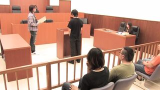 In Courtroom on the Table with three Boner