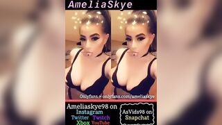 Amelia Skye gives oily tit fuck - leaked Onlyfans