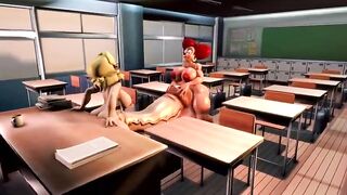 Futa milf fucking futa teacher