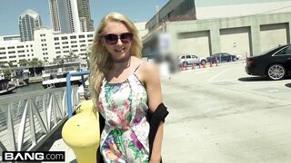 Alix Lynx covers her tits in cum