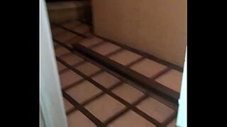 Wife Fucking in the hotel with open door rich moans