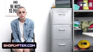 Short Haired Teen Paris Amour Bribes The Mall Cop