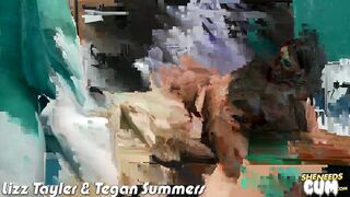 Lizz Tayler and Teagan Summers gets facialized