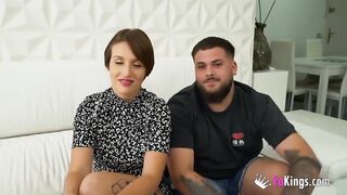 Cuckold dude can barely watch wife being dicked