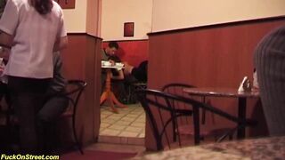 b. anal sex in a public coffee shop