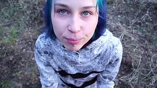 Fucked a singing girl in the woods by the road | Laruna Mave