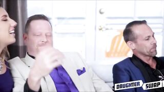 Two stepDad's Pimp Out Their Teen StepDaughters To Each Other Part 2