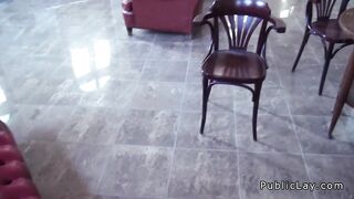 Secretary sucks and fucks stranger in an office POV