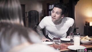 step Bro comes home finds dad fucking his teen stepsister