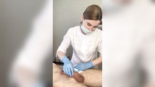 Dude spontaneously cum right on the procedure from the beautiful Russian master SugarNadya
