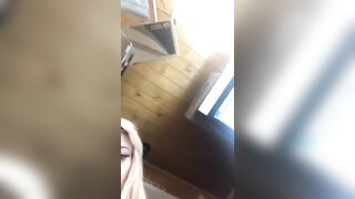 bikini barista busty blonde great ass