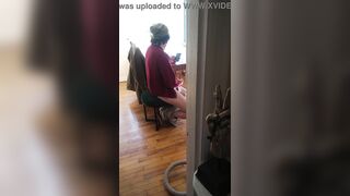 caught him jerking off, I spied on him watching porn till he came