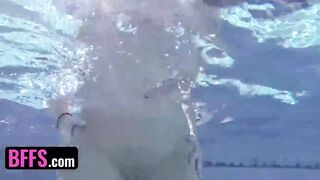 BFFS - Keisha Grey And Her Naughty Girlfriends In Bikini Get Wild In Hot Summer Day By The Pool