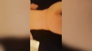 Skinny white brunette deep black anal