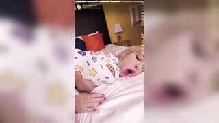 PornSlap Kenzie Reeves Gets A Big Load Before Bed Time
