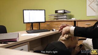 LOAN4K. Sex casting is performed in loan office by naughty..