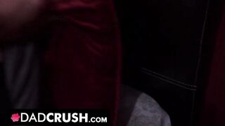 DadCrush - Sexy Babe Caught Dirty Old Man Holding Her Phone While He Jerks Off His Cock