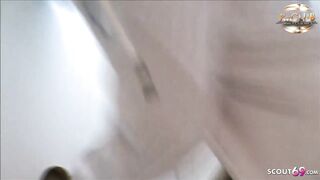 Fuck Stranger Dick at Glory Hole - German Teen at Toilet