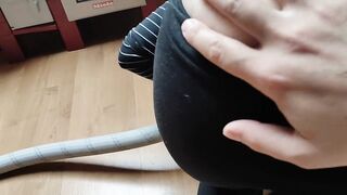 Sexy maid and vacuum cleaner