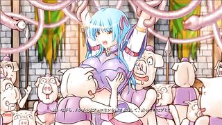 Girl gets fucked by lil' dudes