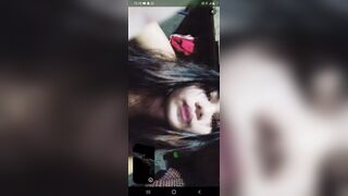 Super horny sexy FILIPINO school girl masterbates for BF