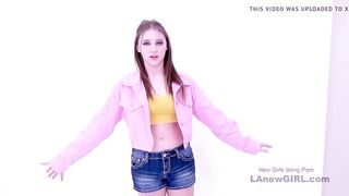 Hot New Girl sucks cock and fucks at modeling audition