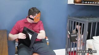 Nasty cutie is brought in asshole asylum for harsh therapy