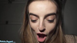 Public Agent – French babe Alba Lala Shows Off Her Small Tits on the Street