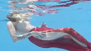 Finland’s best – Mimi Cica underwater nude swimming